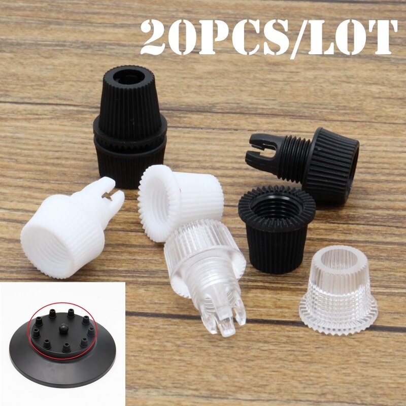 20pcs 033 Plastic Cable Strain Reliefs Wire Clamp Male M10 Thread Cord Grips For Pendant Light Accessories Electrical Wire Clamp