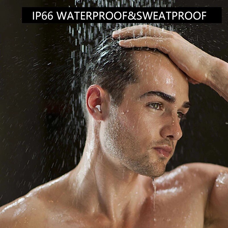 X20 Smart Ultra Mini Wireless Invisible Bluetooth Earphone 3D Stereo Music Play Button Control Earbud Waterproof With Microphone