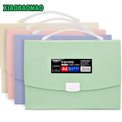 Simple Book Waterproof Bags A4 Paper Folder Document Folding Color Random Rectangle Office Homeschooling