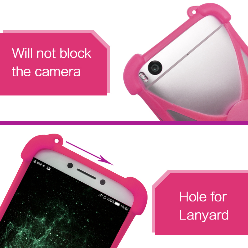 Voor Unimax UMX U683CL 5 inch Case Cover Siliconen Universele Case Voor Unimax UMX U683CL Telefoon Case Zachte Elastische Cover