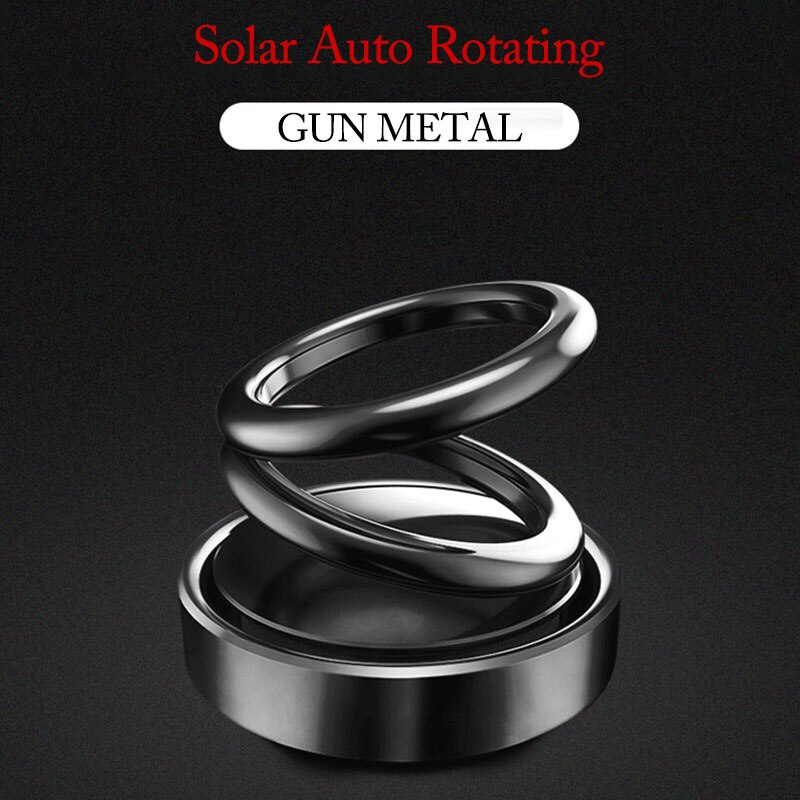 Auto Luchtverfrisser Solar Auto Parfum Geur Auto Rotatie Air Aromatherapie Aroma Voor Auto Parfum Voor Man Auto Accessoires: Black
