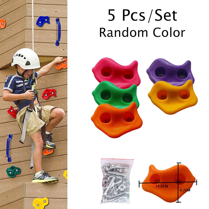 10 Teile/satz freundlicher Kletterwand Hält freundlicher Holz Zauberstab Klettern Steine Spielzeug Art Spielplatz Spiel Hand Füße Halten Griff Bausatz: Weiß