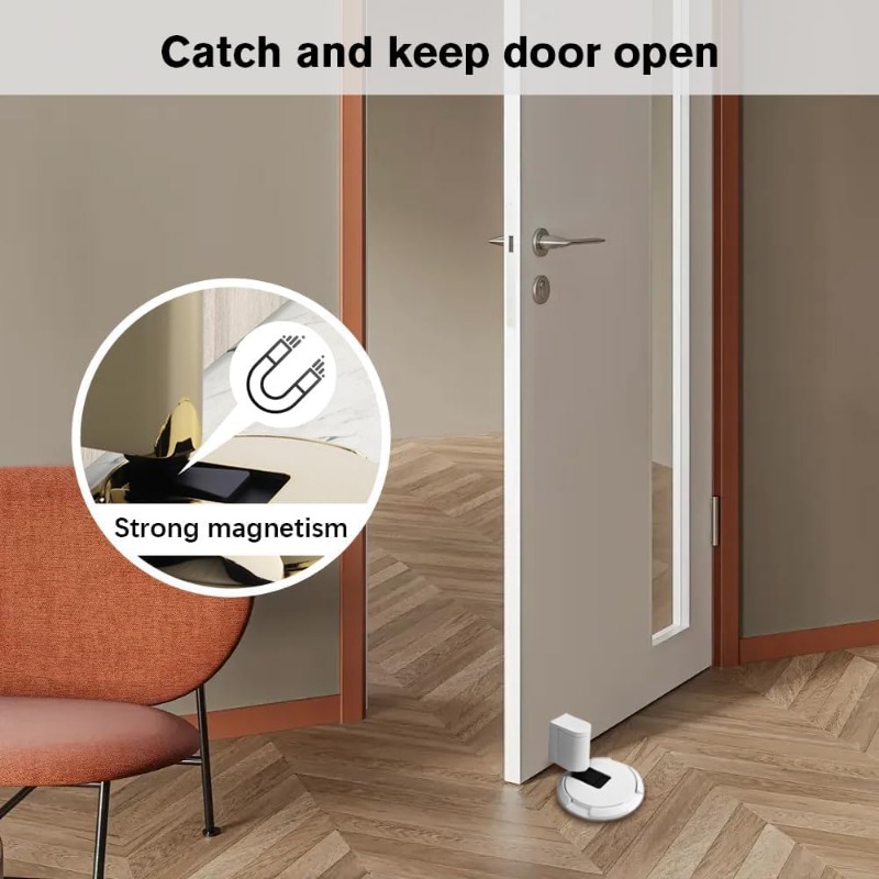 Heavy Duty Magnetic Door Stopper Mechanical Door Stop Adjustable Door Holder Non-punch Sticker Door Stop Furniture Door Hardware