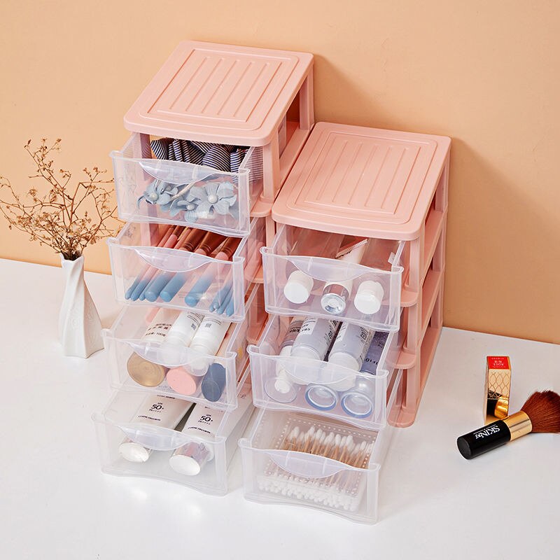Drawer Organizer Desktop Storage Box Office Finishing Dormitory Stationery Storage Cabinet Makeup Cosmetics Sundries Organizer