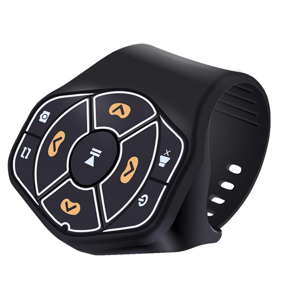 Mando a distancia inalámbrico para coche, receptor Bluetooth, volante, manos libres, botón multicolor para teléfono, navegación GPS
