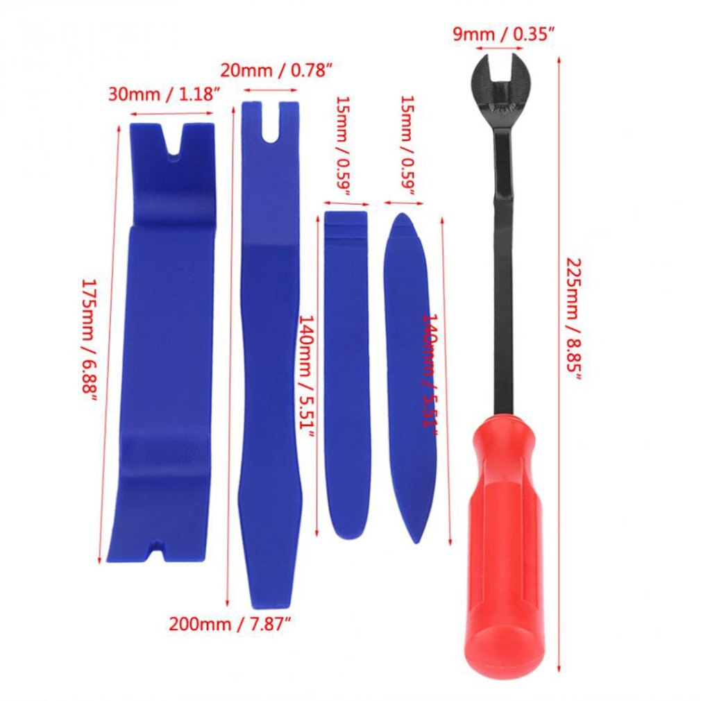 5pcs/set Plastic Pry Tool Trim Dashboard Door Clip Panel Removal Installer Opening Repair Tool for PC Phone Disassembly Set