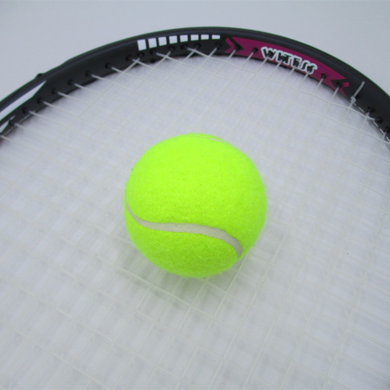 Pelotas de tenis de fibra de lana sintética para deportes al aire libre, 1 pieza, tamaño estándar, para principiantes, buena rebotación, 6,3 cm, L382