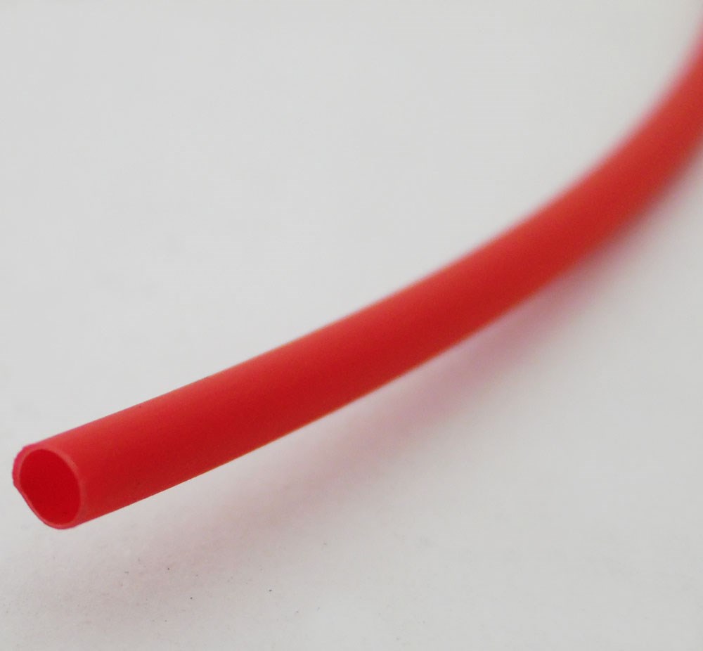 Tubo do psiquiatra do calor diâmetro 3mm vermelho 1m