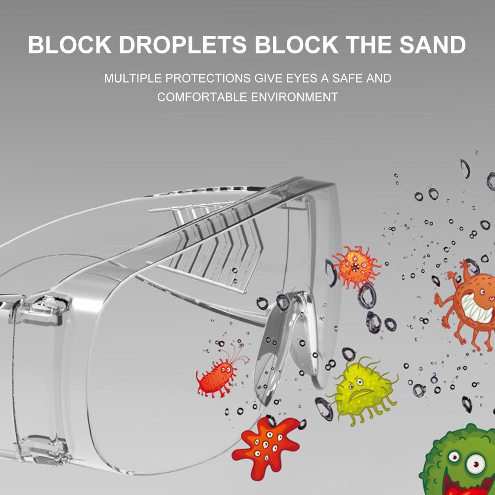 Kids Clear Vented Safety Goggles Eye Protection Protective Lab Anti-dust Anti Fog Glasses Chirdren