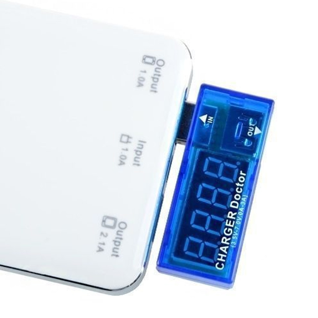 Usb lader doktor strøm ladestrøm spenningstester voltmeter amperemeter elektronikk digital usb mobilmåler
