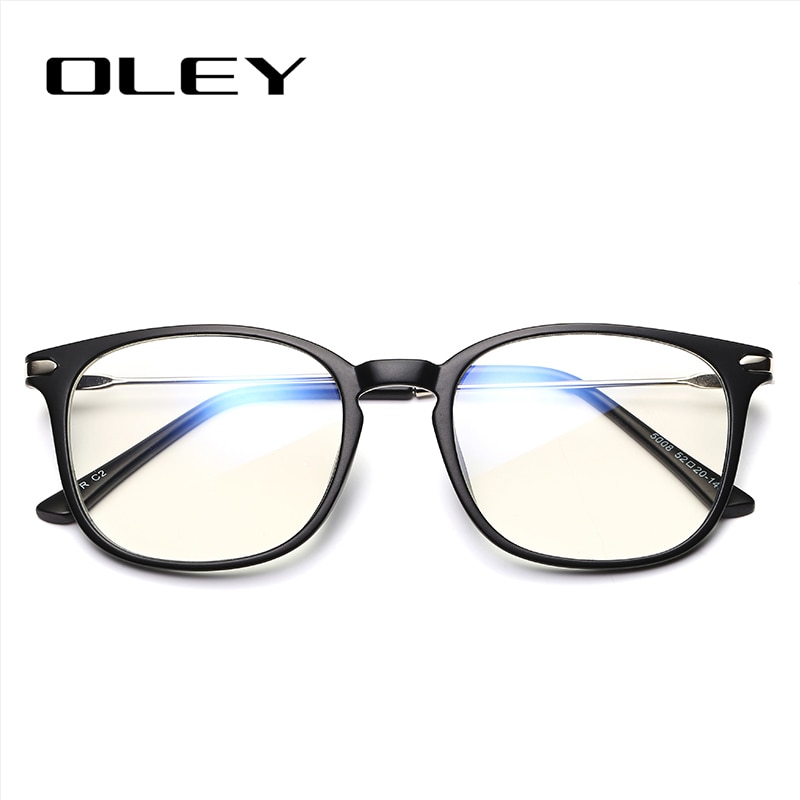 Oley kvinder firkantede computerbriller mænd anti-blå lysblokerende briller  tr90 ramme arbejdende gaming beskyttelsesbriller  uv400 beskyttelse