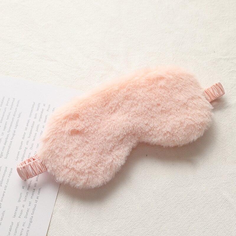 Sleeping Mask Sleeping Blindfold Soft Plush Eye Masks Cute Love Cloud Eye Cover Plush Mask Eyepatch Nap Health Eye Cover