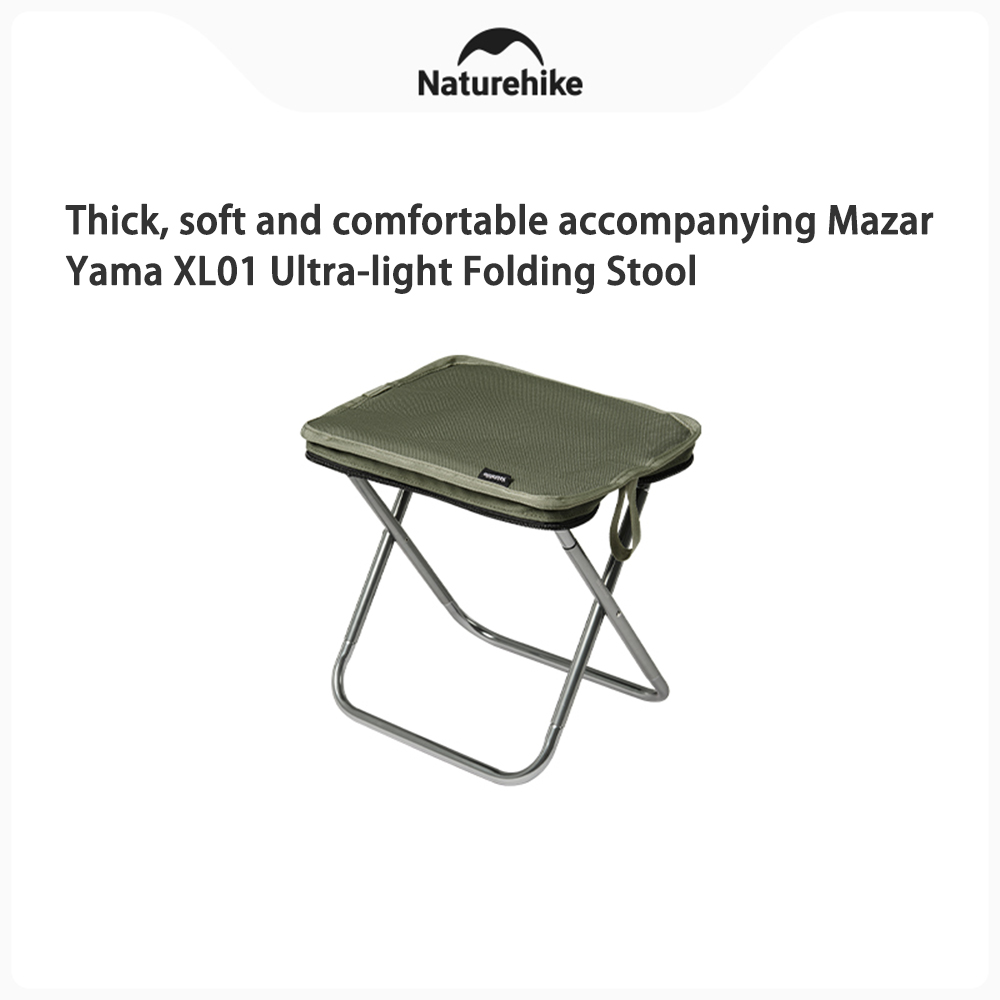 Ulkokäyttöön tarkoitettu sienijakkara, kokoontaitettava säilytystila, erittäin kevyt ja pieni, retkeilyvarusteet, jotka sopivat rannalla vaeltamiseen ja kalastukseen.