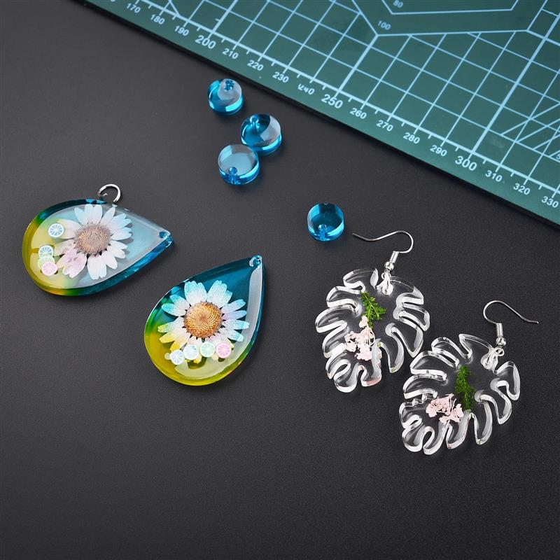 Pegamento de cristal epoxi para fabricación de joyas, pegante con molde de silicona altamente adhesivo, resina AB 1:1, contenido de 100g/200g/400g/500g/1000g