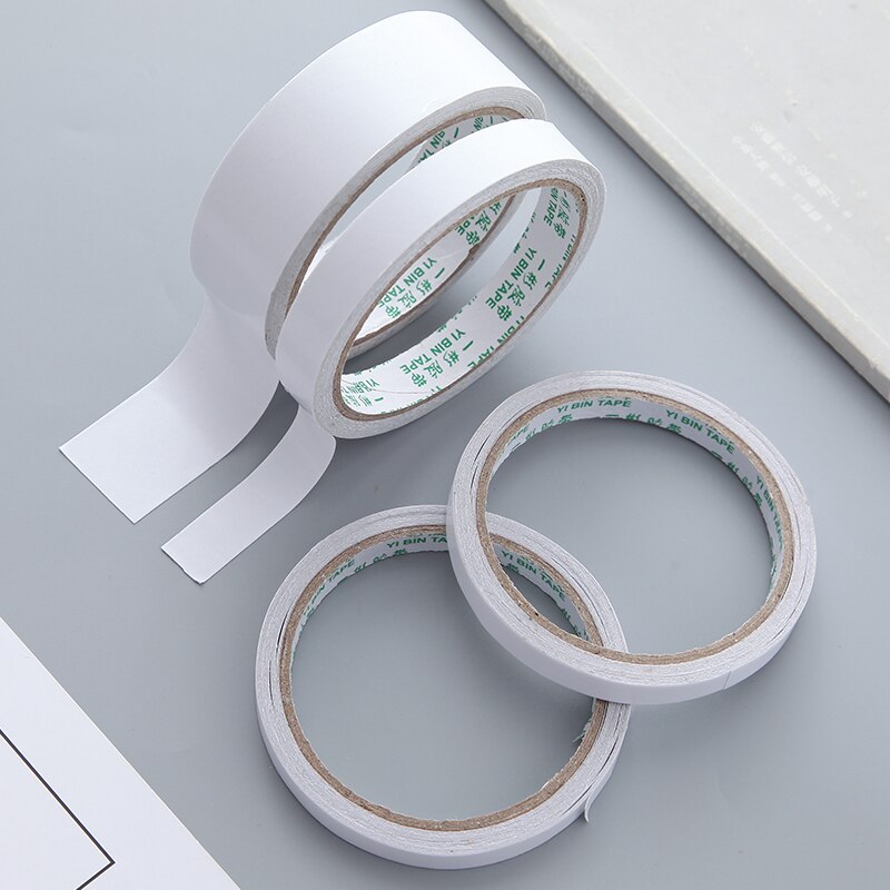 Double-sided Tape Strong Adhesive Ultra-thin High-adhesive Tape Office School Supplies Width 6/9/10/15/18/24mm 10m