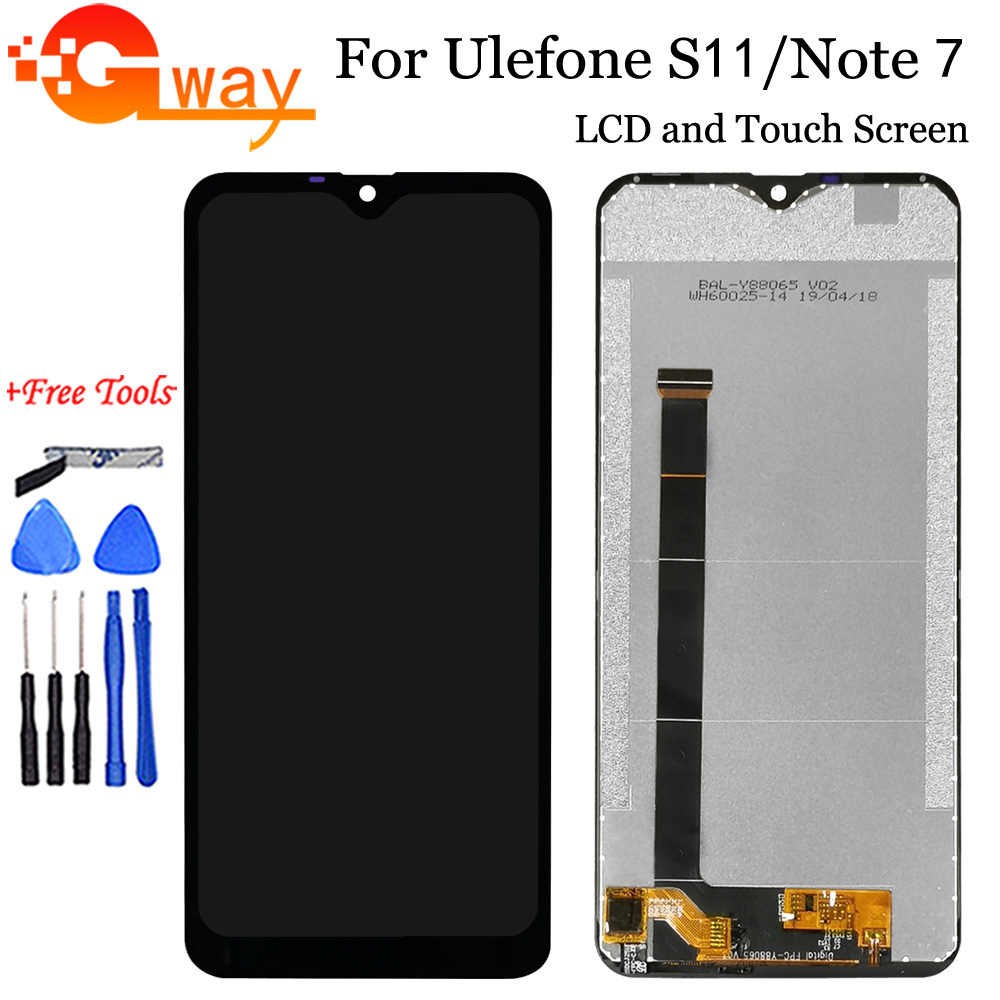 Ulefone note 7p :lle lcd-näytön kosketusnäytön digitoija ulefone  s11 -näytölle lcd-näytölle ulefone note 11p note 8p :lle lcd ulefone note 9p