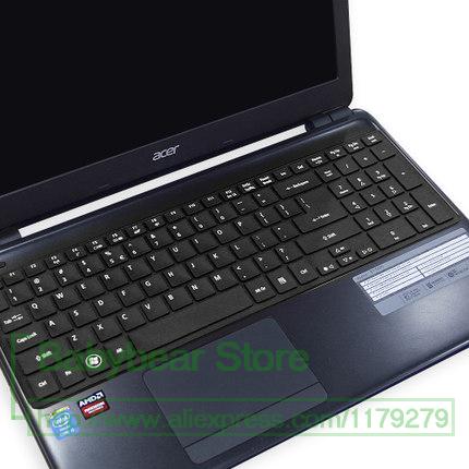 15.6 klawiatura silikonowa obudowa ochronna skóry dla Acer Aspire E5-511G E15 ES1-512 VN7-791G extensa 2508 ES1-531 EX2519 EK-571G: allblack
