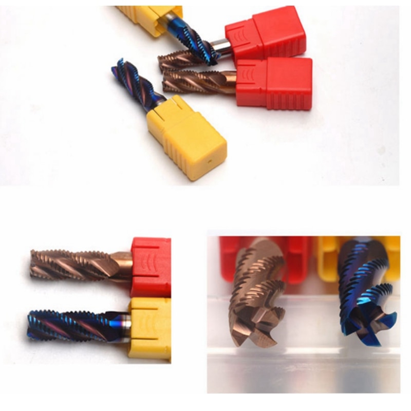 AHNO Tungsten Carbide Roughers / Roughing Milling Cutters for Cast steel stainless steel wood plastic from D3.0 to D20.0mm