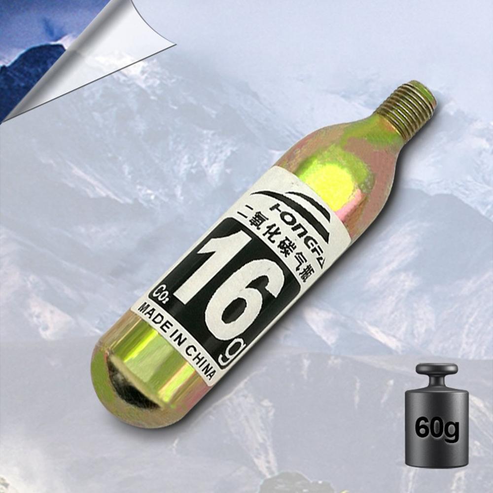 Carbon dioxide 16g thread small cylinder bicycle portable precision forged steel inflatable bottle AP-016G