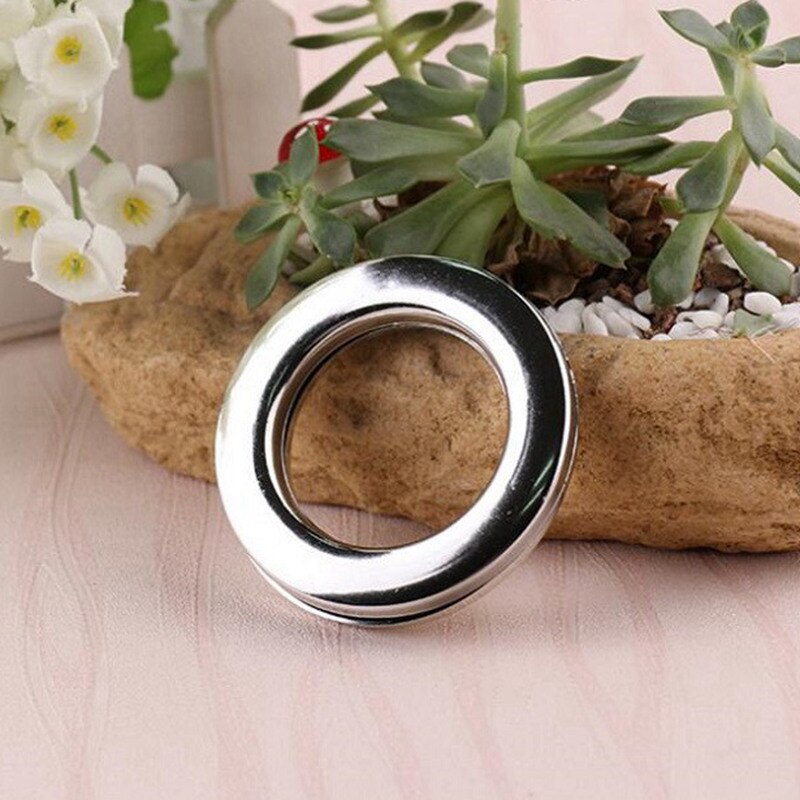 Grommet Top Curtains Eyelet Gold Silver Plastic Rings Hanging Curtain Roman Rod Curtain Accessories Home Decor CP001H: Style 02 / 40 pieces