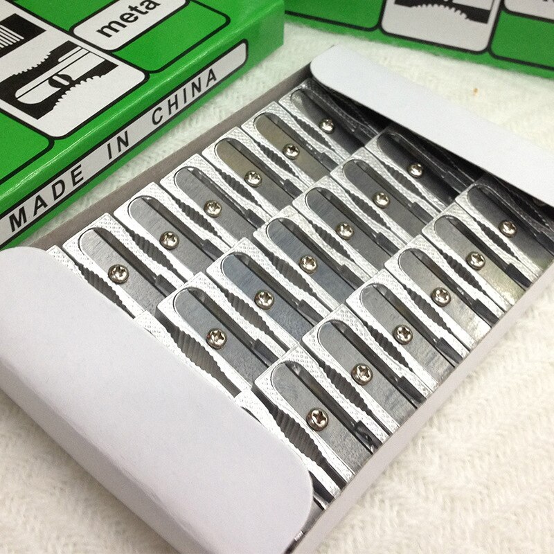 Mini Single Hole Beveled Metal Pencil Sharpener Standard Pencil Cutting Machine Shaver Narrow Sharpening Tool School Supplies