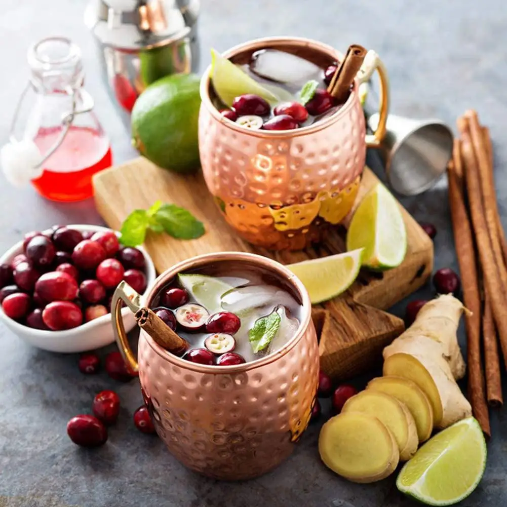 Tasse à vin pour Cocktail, Mule de Moscou, tasse à bière plaquée cuivre martelé en acier inoxydable, tasse à café, Bar, verres pour Ramadan