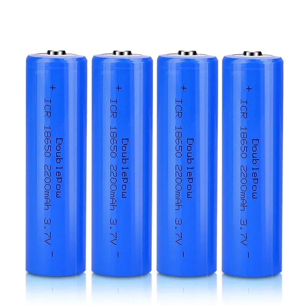 Wahre kapazität 100% neue original Doublepow 18650 batterie 3,7 v 2200mah 18650 wiederaufladbare lithium-batterie für taschenlampe batterien