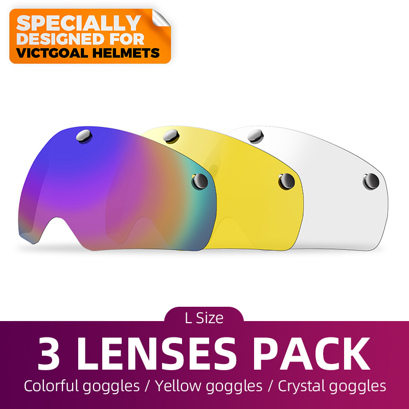 VICTGOAL Bike Helmet Photochromic Lens Magnetic Lenses for Men Bicycle Goggles Sports Sunproof Glasses MTB Cycling Accessories: Clear