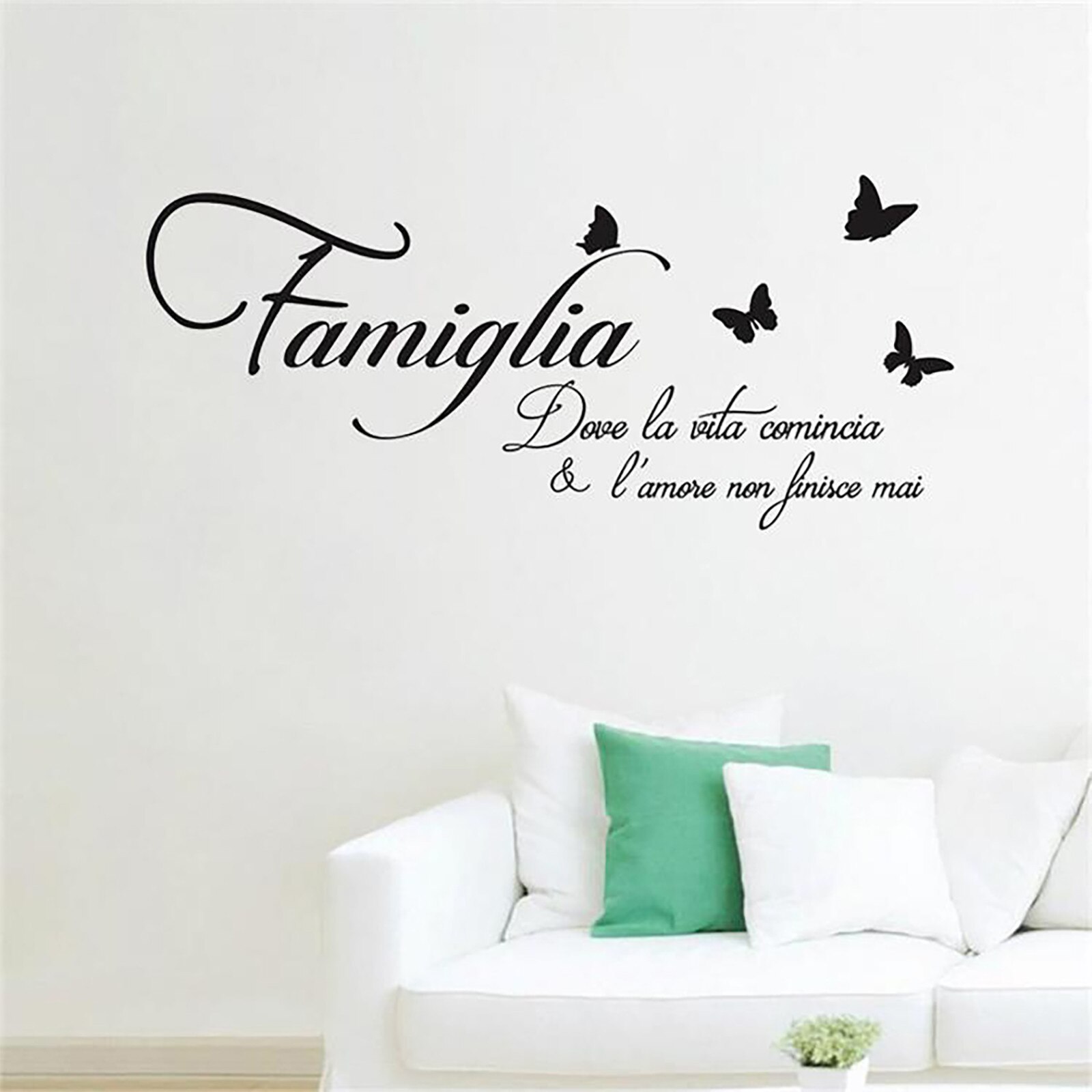 Engels Spreuken Vlinder Muurstickers Woonkamer Slaapkamer Decoratie Stickers Decals Art Engels Alphbcet Stickers Behang