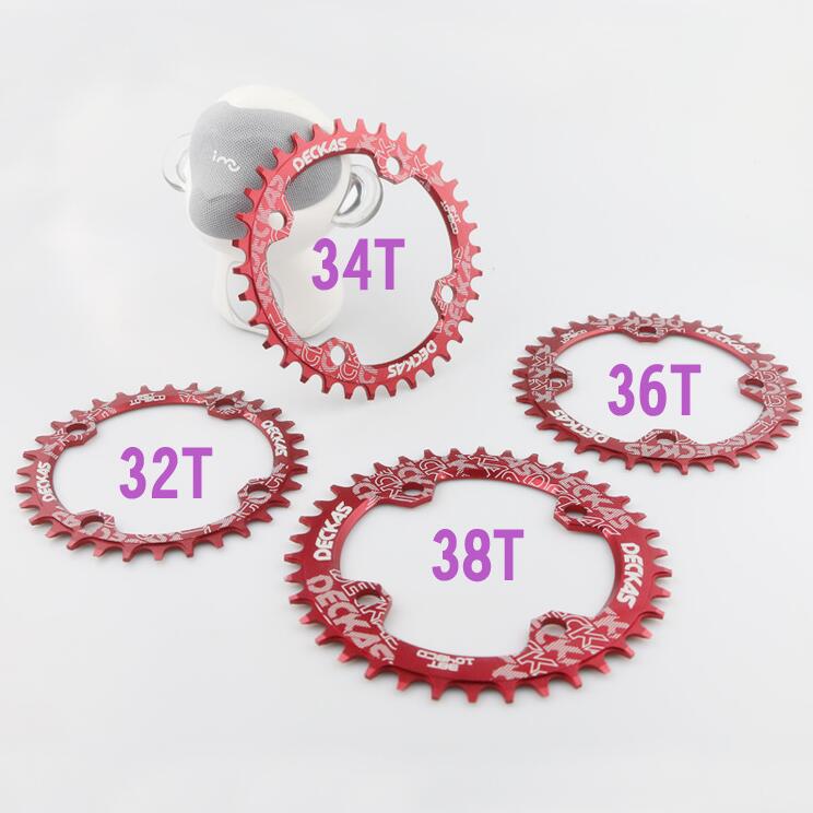 Deckas 104BCD Oval / Round Narrow Wide Chainring MTB Mountain bike bicycle 32T 34T 36T 38T crankset Tooth plate Parts 104 BCD