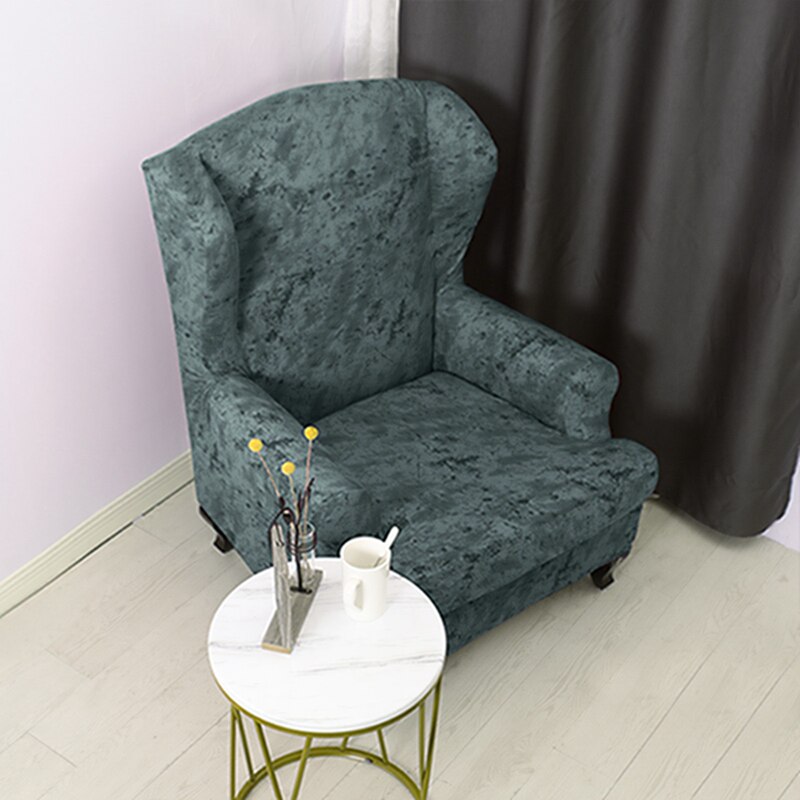 Stretch armleuning bankhoes vleugelrug stoelhoes elastische spandex fauteuilhoes beschermer voor thuis woonkamer kantoor