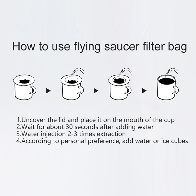 20/100pcs Hanging Ear Flying Saucer Drip Bag Filter Disposable Portable Brew Coffee Tea Filters Tool Eco-Friendly Paper Bags