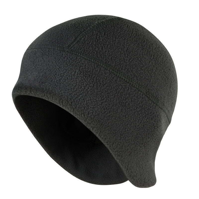 Winter Riding Outdoor Warm Hat Grain Fleece Earmuffs Windproof and Cold-proof Baotou Hat Inner Lining Hat Bicycle Hat MX0041: Dark Grey