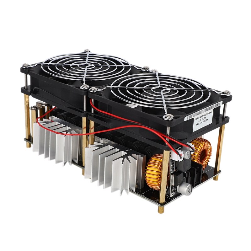 2000W 50A ZVS moduł nagrzewnicy indukcyjnej płyta grzewcza sterownik Flyback cewka rozpraszająca podwójny wentylator z rura miedziana