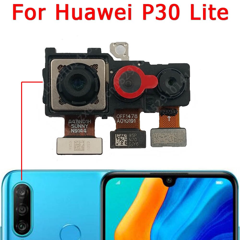 Caméra de rechange face avant et arrière d'origine pour Huawei, module flexible de pièce principale, pour modèles P30, Lite, P30Lite,: P30 Lite Back