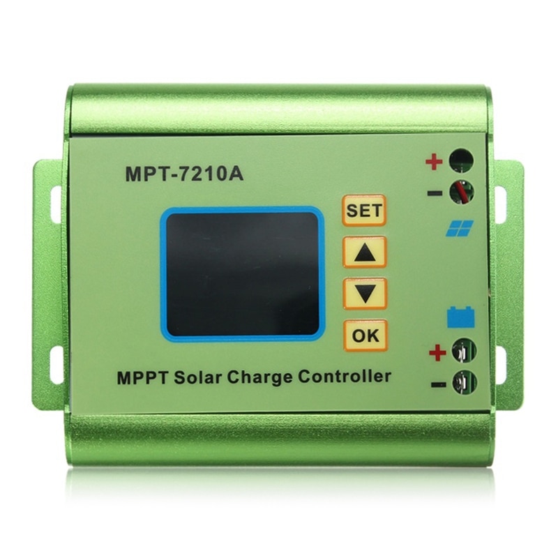 24/36/48/60/72v 10a dc-dc boost lcd mppt solar regulator charge controller 7210a: Default Title
