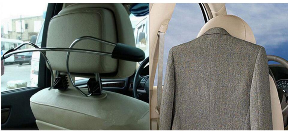 Percha para reposacabezas de asiento de coche percha para abrigos 100% chaquetas de acero inoxidable