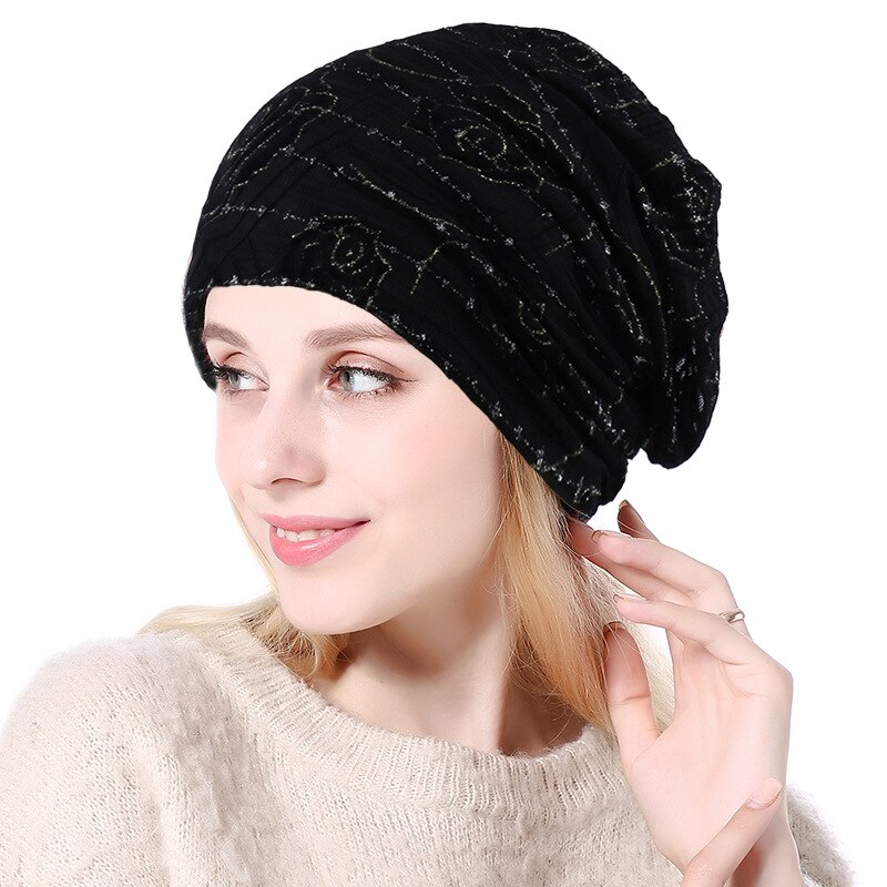 YGYEEG Winter Vrouwen Hoeden Zachte Breien Bonnet Beanie Caps Solid Warm Winter Hoeden Voor vrouwen Cap Skullies Mutsen Vrouwelijke hoed: M218 Black