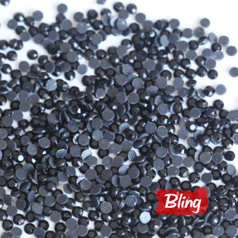 ! SS10 Jet Dmc Fix Steentjes Plaksteen Black Hotfix Rhinestones Glas Glitter Steentjes Voor Bruiloft Drss B0882