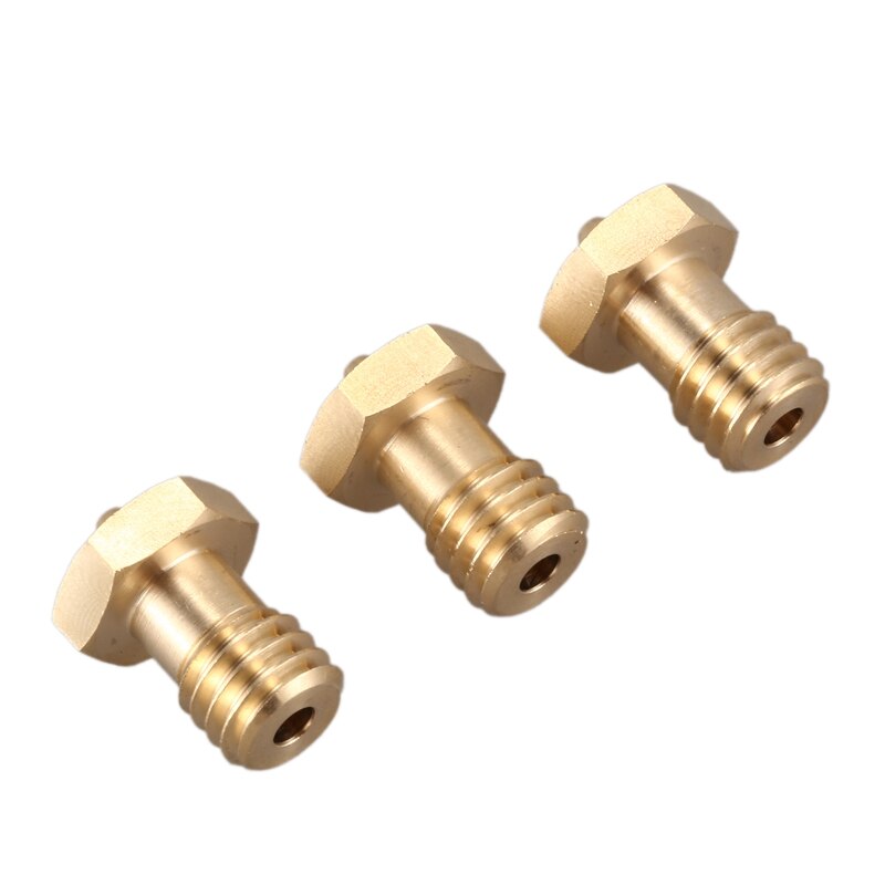 0.4Mm Volledig Metalen J-Head Print Nozzle Gewijd Messing Mondstuk, geschikt Voor 1.75Mm Verbruiksgoederen 3D Printer Nozzle (3 Pack)