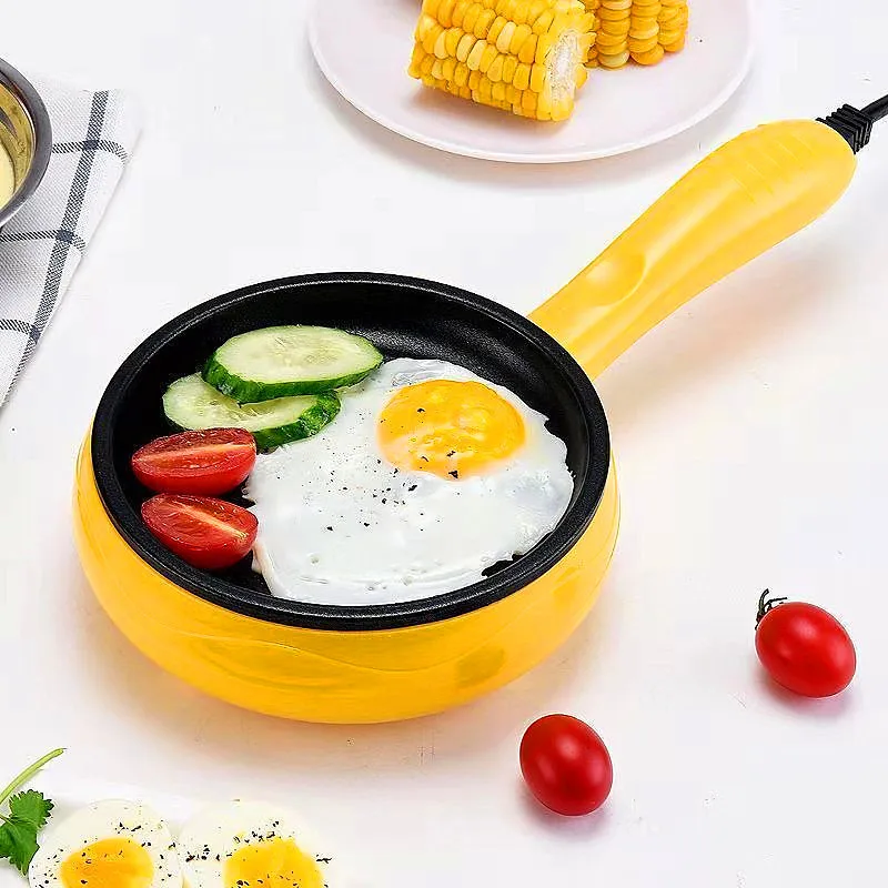 Kleine Koekenpan 1PC Frituren Sautéen Koken Multifunctionele Alles-in-Een Kleine Mini Elektrische Eierkoker Ontbijt machine