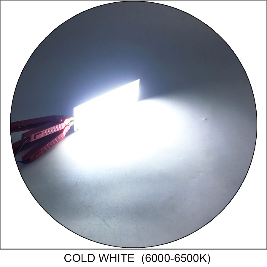 Placa de luz LED COB para interior y exterior, lámpara de 12V, 2W-300W, Chip de diodo emisor, bombillas para el hogar y el coche, DIY,: Caqui oscuro / Blanco frío