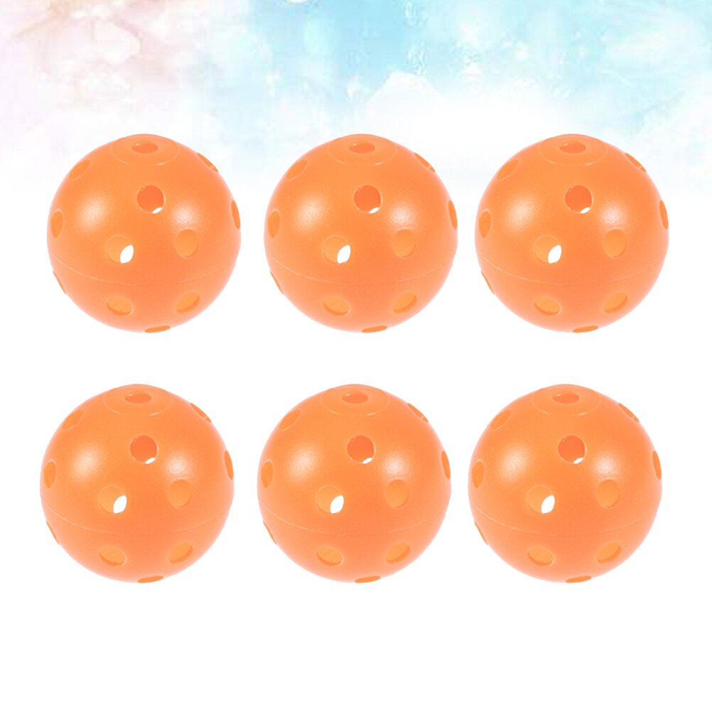 6PCS Plastic Balls Sets for Indoor and Outdoor Courts (Orange): Orange6pcs