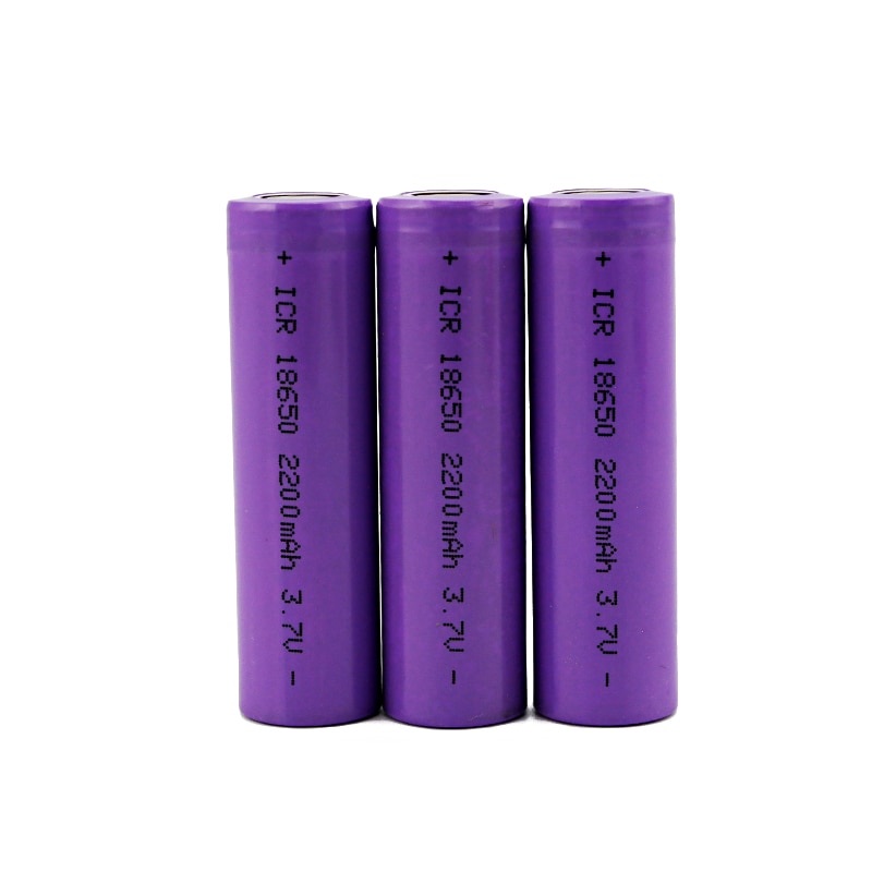 Pris 18650 batteri 3.7v genopladeligt li-ion batteri 1200 mah 1500 mah 1800 mah 2000 mah 2200 mah 2600 mah meget billig  (1 stk)