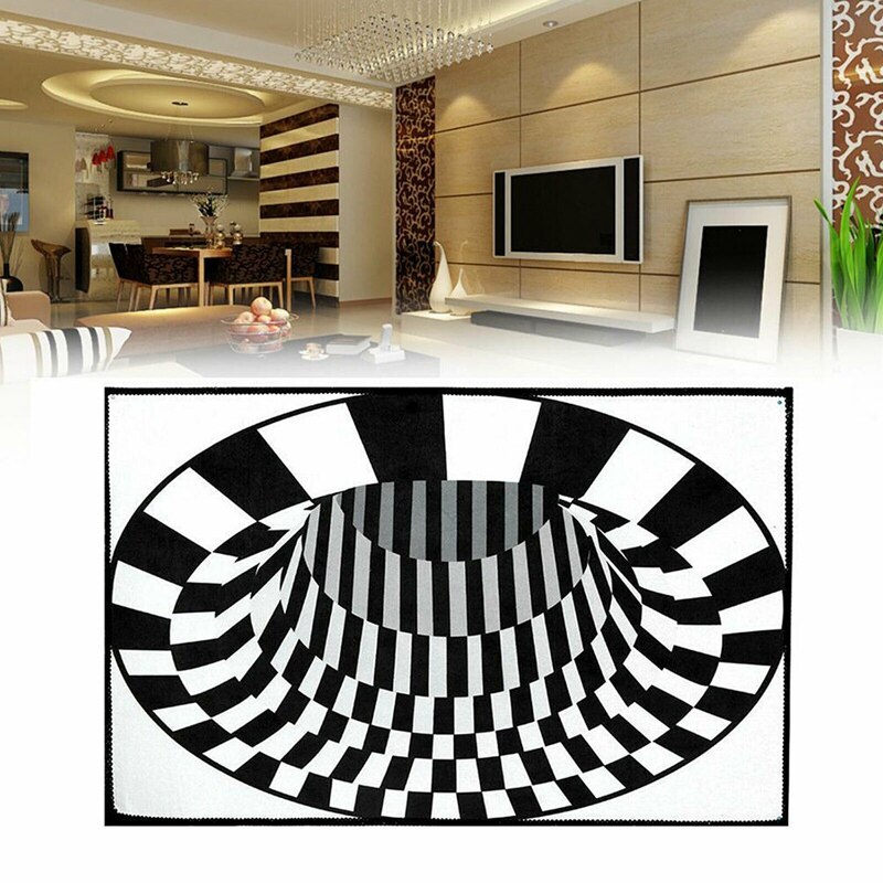 3D Boden See Optische Illusion Bereich Teppich Teppich Boden matt Hause Wohnzimmer 40X60cm