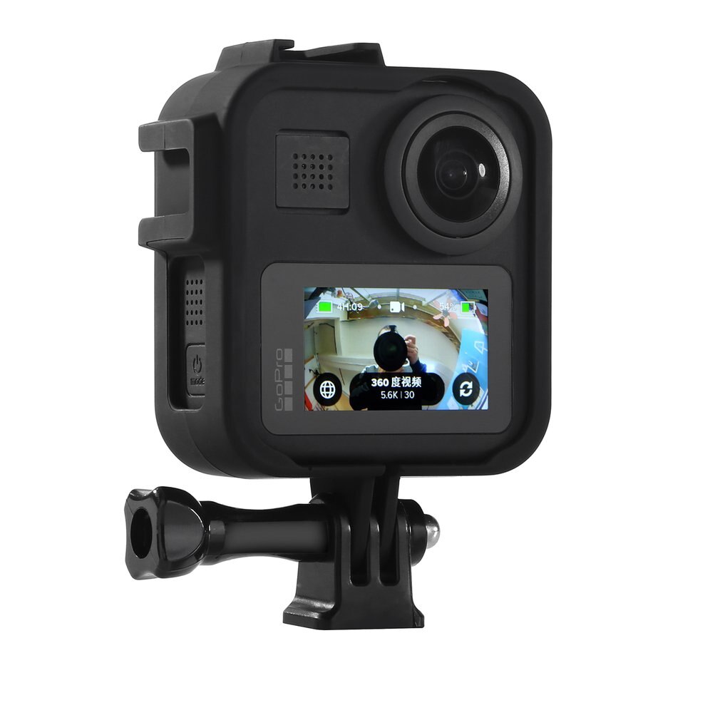 Panoramic Action Camera Side Border Protect The Fuselage Precise Hole Position Feel Comfortable Black