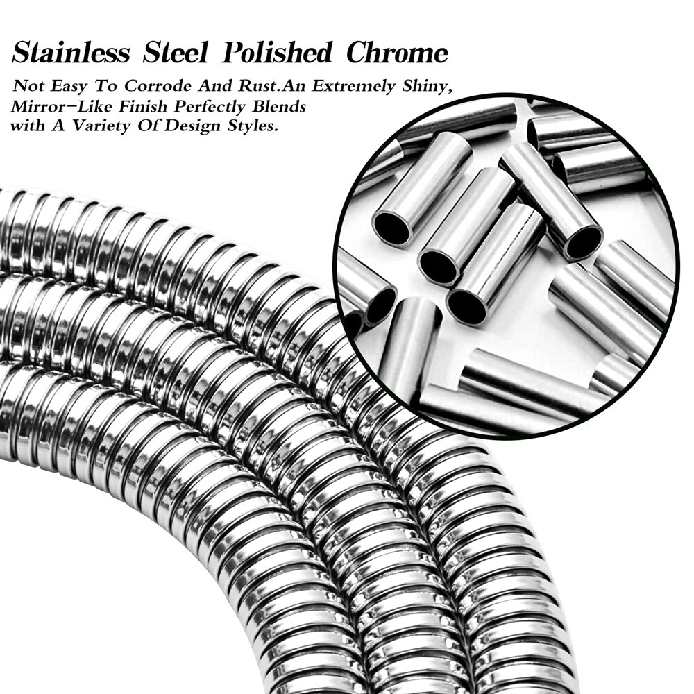 Stainless Steel Shower Hose Pipes Fittings Shower holder Water Pipe For Bath Shower head Bathroom Accessories