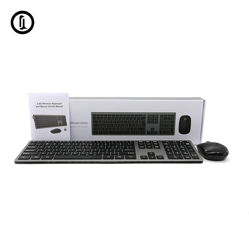 2.4G Keyboard Mouse Combo Set Multimedia Wireless Keyboard and Mouse For Notebook Laptop Mac Desktop PC TV Office Supplies