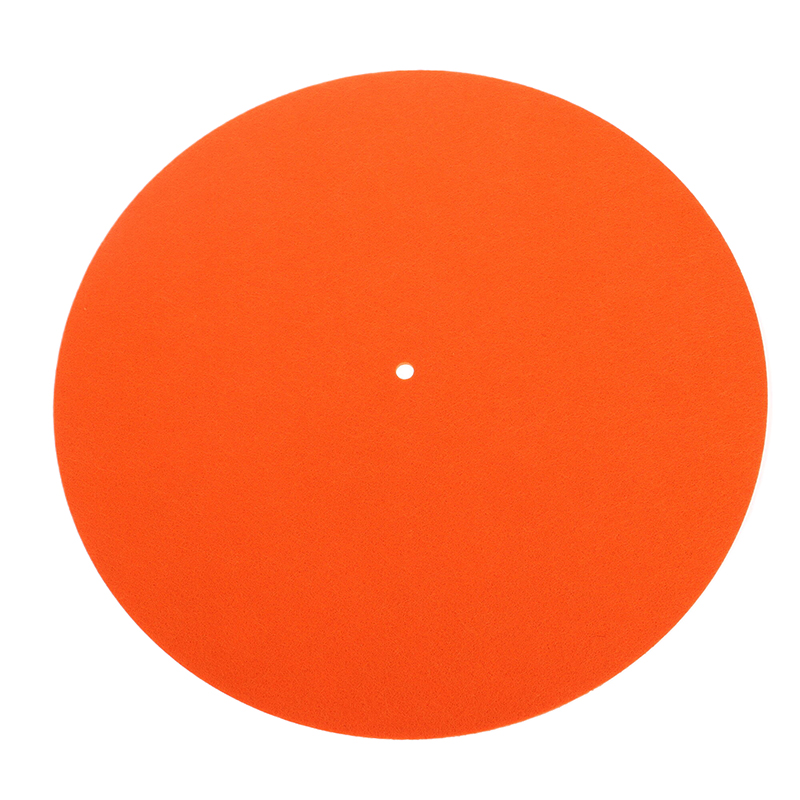 Alfombrilla antideslizante de fieltro para tocadiscos, alfombrilla para placa giratoria de vinilo LP, reemplazo de Audio, accesorios DIY, alfombrilla gruesa para tocadiscos audiófilos, 1 ud.: Plata