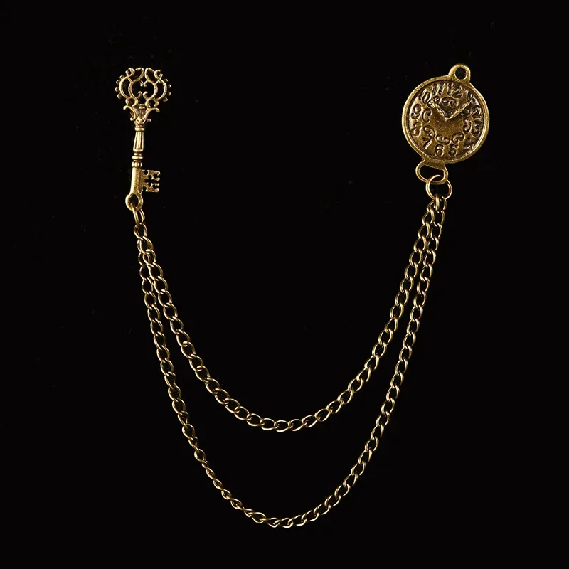 Broche Oiseau Étoile Clip Gland JOLapel Broche, Chemise Imbibée, Broches Vêtements, Accessoires Femme et Homme, ,: Couleur or pur